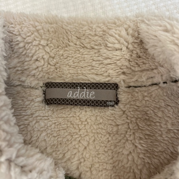 Olive green wide corduroy and faux fur interior - Picture 4 of 5